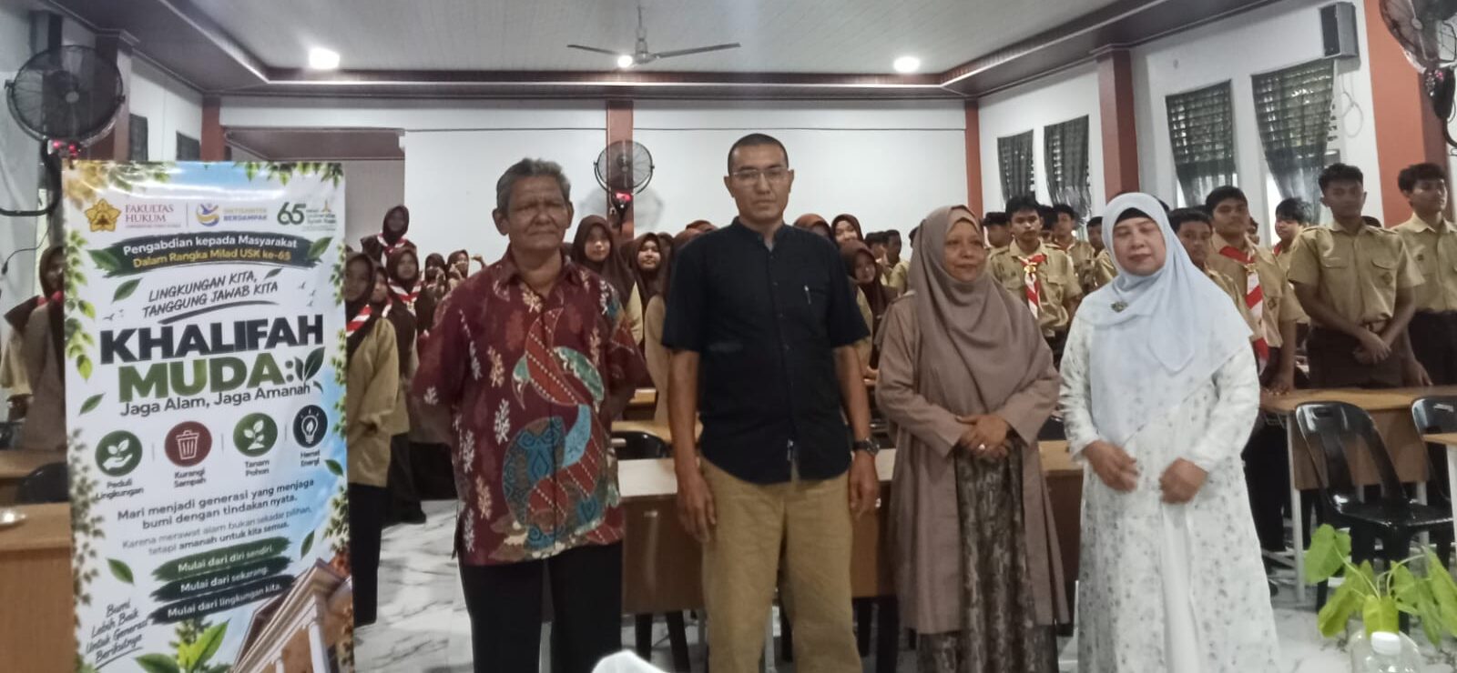 FH USK Gelar Peukan Pengabdian, Ajak Siswa SMAN 1 Lhoknga Jaga Lingkungan dan Cegah Bullying